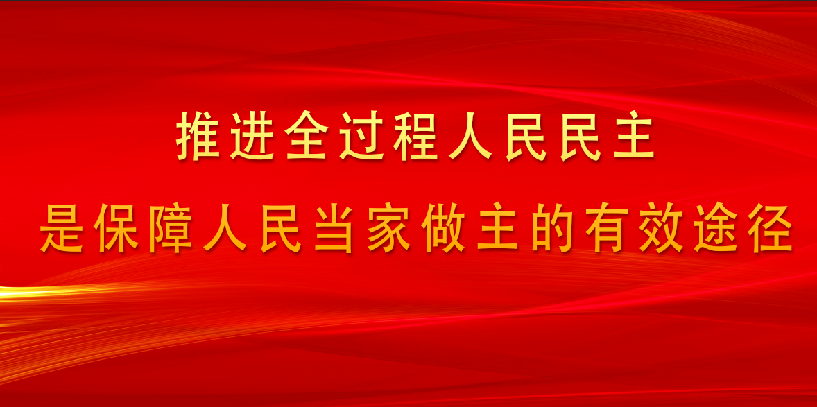推進(jìn)全過程人民民主是保障人民當(dāng)家做主的有效途徑