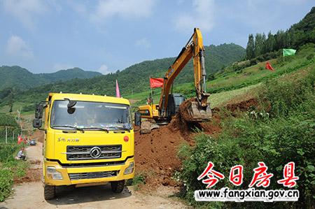 十竹路房縣段改擴建工程正式開工
