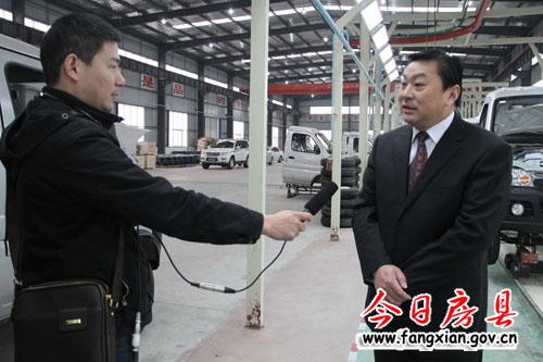 沈明云接受市臺《“迎創一線”書記縣長訪談》專訪