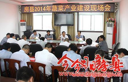蔡賢忠主持召開蔬菜產業建設現場會