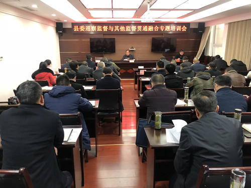 縣委巡察監督與其他監督貫通融合專題培訓會召開