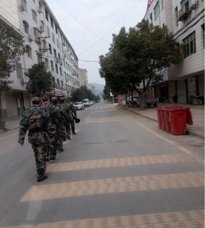 青峰鎮(zhèn)：阻擊疫情 基干民兵沖鋒在前