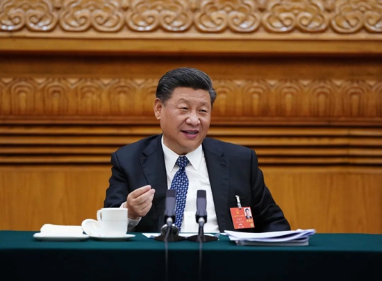 習近平總書記參加湖北代表團審議
