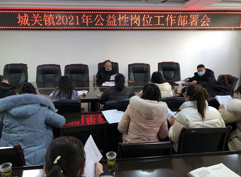 城關鎮組織召開2021年公益性崗位使用計劃培訓會
