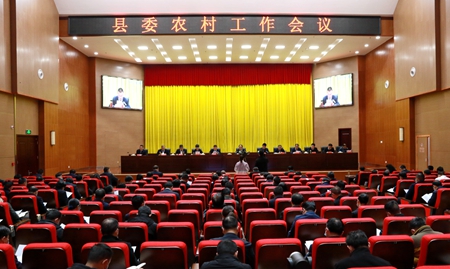 蔡賢忠在縣委農村工作會議上強調：全面推進鄉村振興  著力建設農業強縣