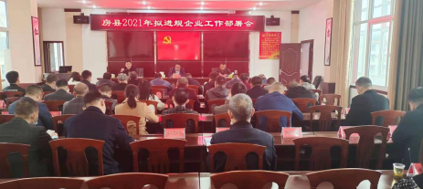 抓早抓緊抓實！縣科經局謀劃部署“十四五”開局之年工業企業進規入庫工作