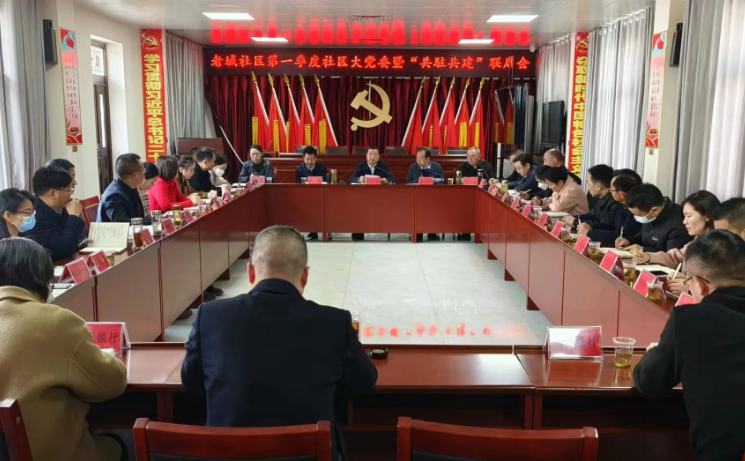 城關鎮老城社區第一季度社區大黨委暨“共駐共建”聯席會
