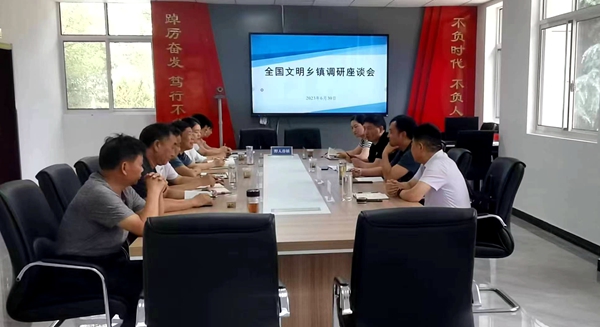 蔣義東一行來房調(diào)研全國(guó)文明村鎮(zhèn)工作